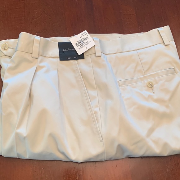 NWT Nordstrom light khaki pants. Size 35 x30. 100% cotton. - Picture 1 of 6